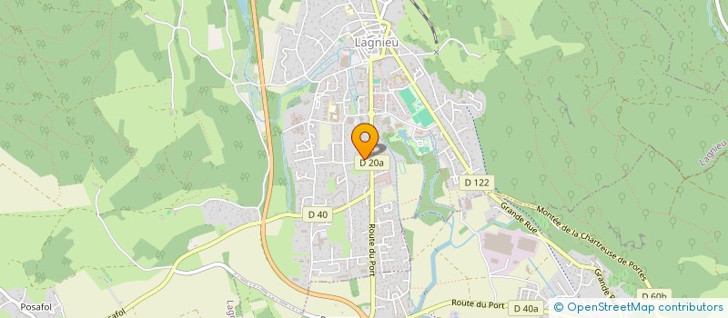 localisation de l'entreprise DARMET& ASSOCIES  LAGNIEU