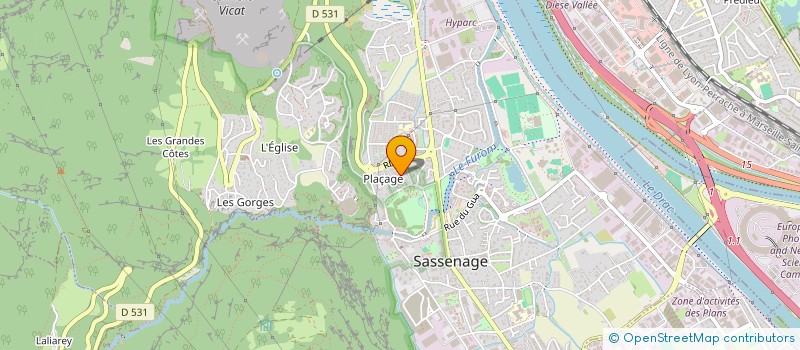 localisation de l'entreprise DARMILCOR  SASSENAGE