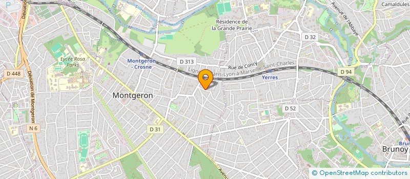 localisation de l'entreprise DARNA à MONTGERON
