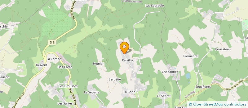 localisation de l'entreprise DARNA  CHAMPCEVINEL