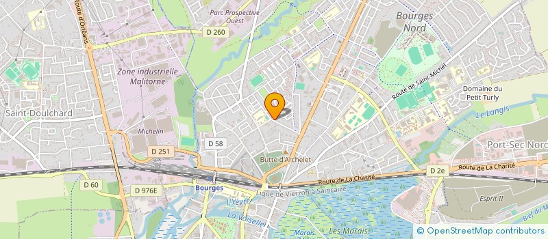 localisation de l'entreprise DARNA DECO  BOURGES