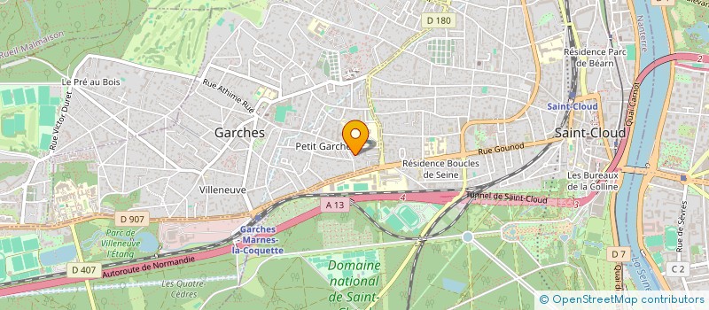 localisation de l'entreprise DARNAS à GARCHES