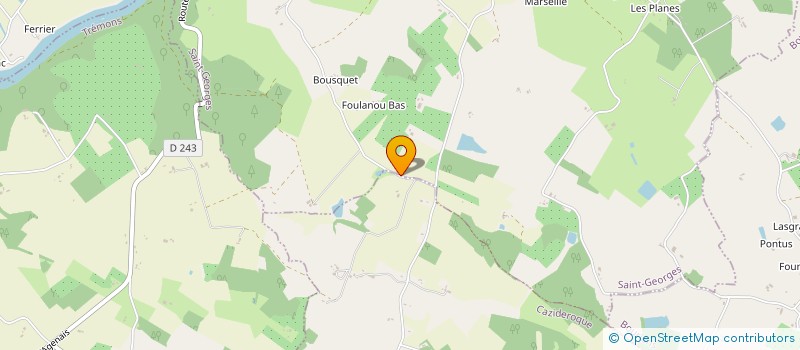 localisation de l'entreprise DARNAT SCI  CAZIDEROQUE