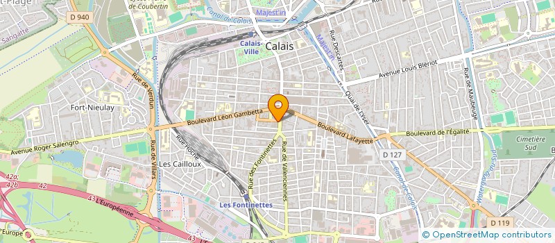 localisation de l'entreprise DARNELL PROMOTION  CALAIS