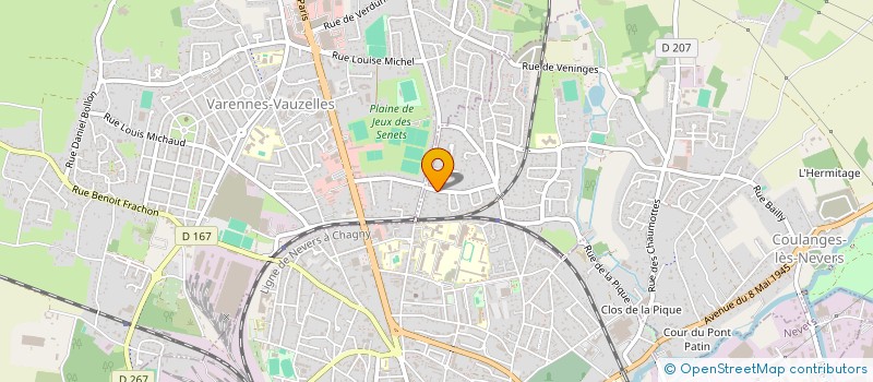 localisation de l'entreprise DARNEV  COULANGES-LES-NEVERS