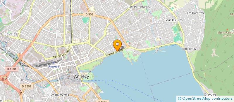 localisation de l'entreprise DARNEZ IMMOBILIER à ANNECY