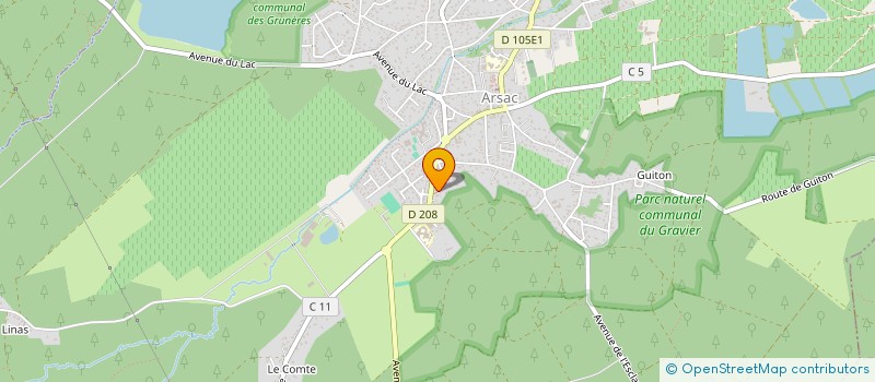 localisation de l'entreprise DARNIS CONSEILS  ARSAC