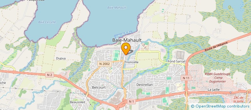 localisation de l'entreprise DARO à BAIE-MAHAULT