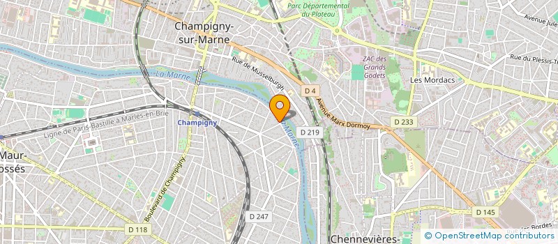 localisation de l'entreprise DARO SAINT-MARTIN à SAINT-MAUR-DES-FOSSES