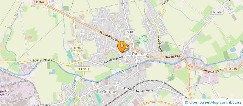 localisation de l'entreprise DAROJU  ESTAIRES