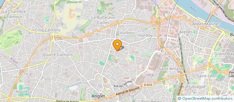 localisation de l'entreprise DAROLLE  ANGLET