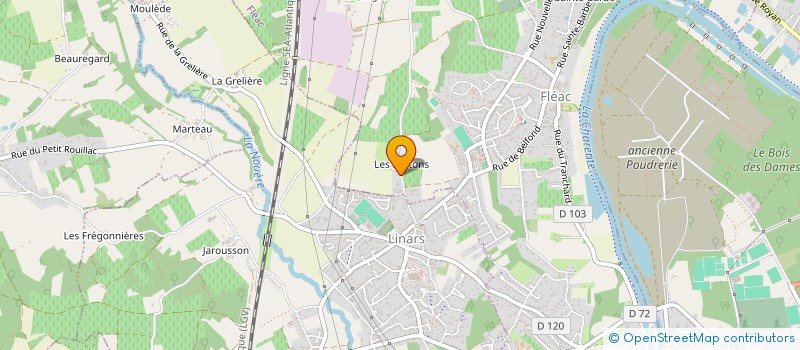 localisation de l'entreprise DAROMA à FLEAC