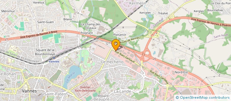 localisation de l'entreprise DAROMAS à VANNES