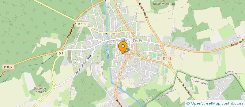 localisation de l'entreprise DAROME à MILLY-LA-FORET