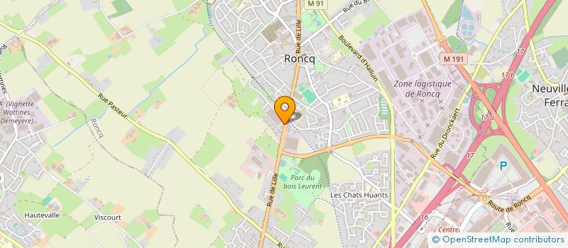 localisation de l'entreprise DARONS  RONCQ