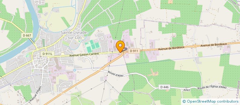 localisation de l'entreprise DAROSA  SAINTE-LIVRADE-SUR-LOT