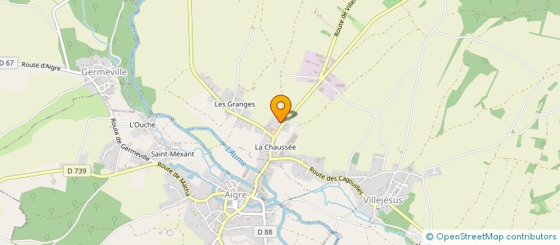 localisation de l'entreprise DAROSE à AIGRE