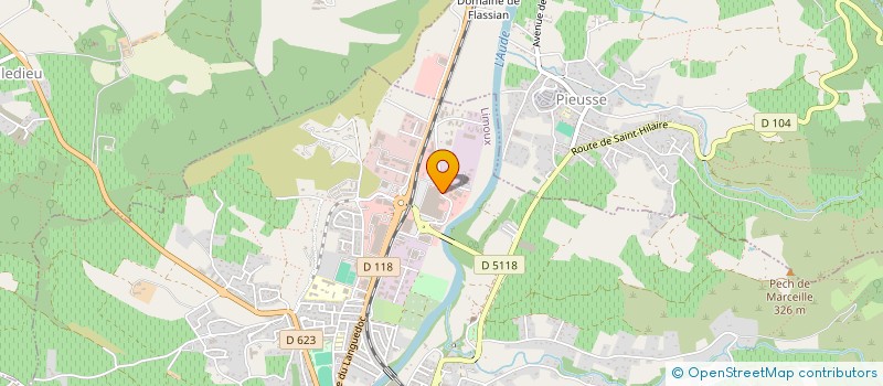 localisation de l'entreprise DAROSTRA  LIMOUX