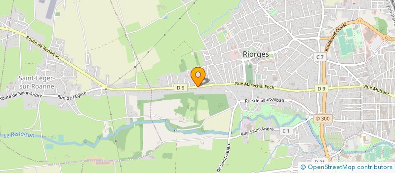 localisation de l'entreprise DAROVIA à RIORGES