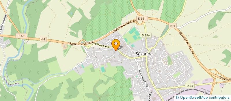 localisation de l'entreprise DARQUET ET FILS à SEZANNE