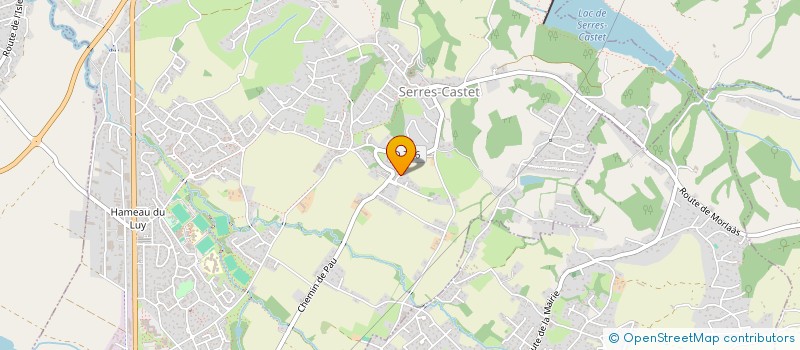 localisation de l'entreprise DARRACQ IMMO à SERRES-CASTET