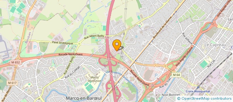 localisation de l'entreprise DARRAS à MARCQ-EN-BARŒUL