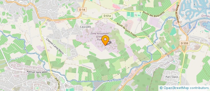 localisation de l'entreprise DARRAS CARRELAGE à GRIMAUD
