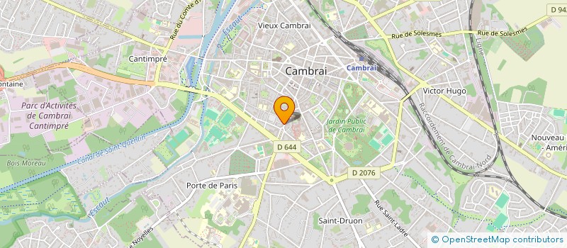 localisation de l'entreprise DARRAS CHAUFFAGE SANITAIRE à CAMBRAI