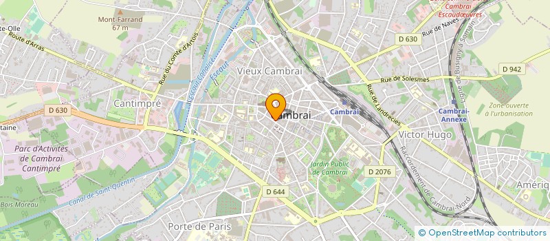 localisation de l'entreprise DARRAS INVEST à CAMBRAI