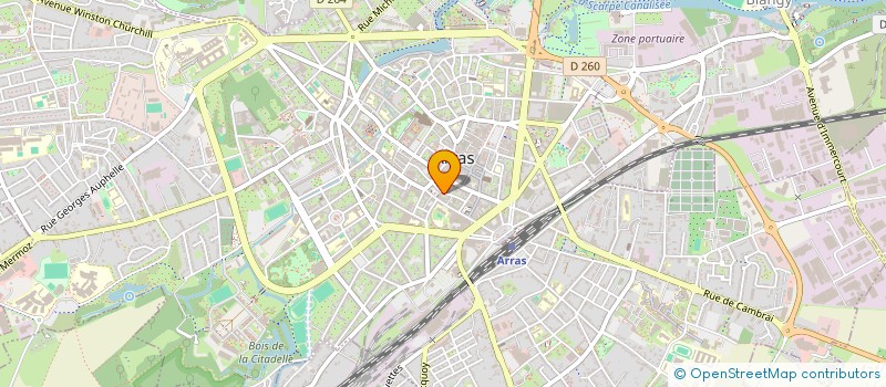 localisation de l'entreprise DARRAS PATRIMOINE à ARRAS