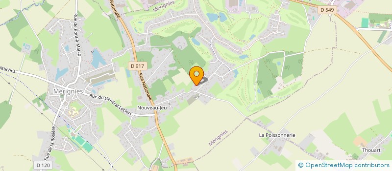 localisation de l'entreprise DARRAS PERE ET FILS  MERIGNIES