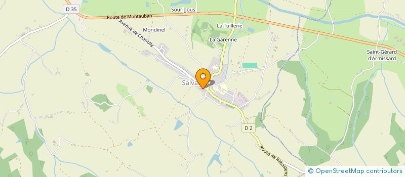 localisation de l'entreprise DARRAS ST EX  SALVAGNAC