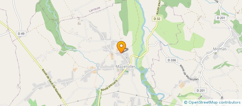 localisation de l'entreprise DARRET CONSTRUCTION  MAZEROLLES