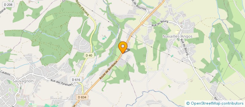 localisation de l'entreprise DARRICARRERE  NAVAILLES-ANGOS