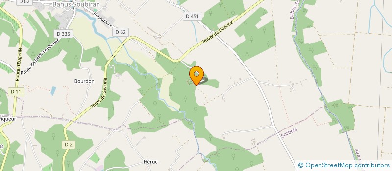 localisation de l'entreprise DARRICAU ENERGIE  BAHUS-SOUBIRAN