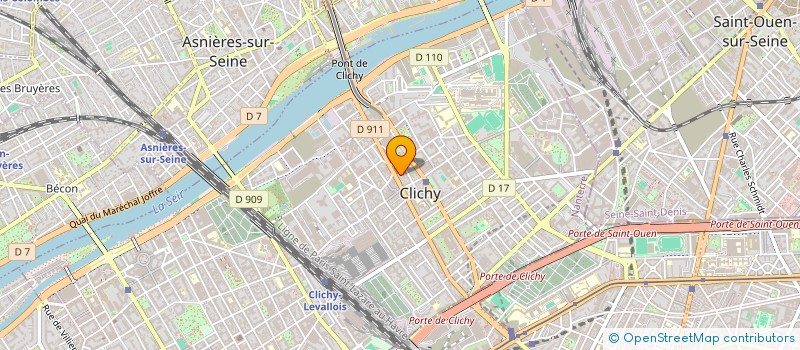localisation de l'entreprise DARRIEUS-O'MAHONY LMNP à CLICHY