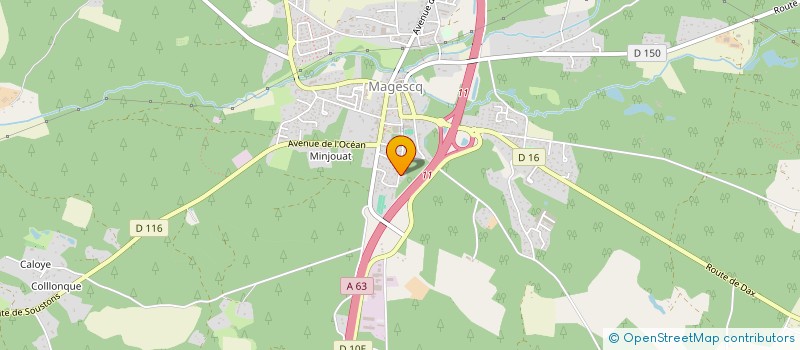 localisation de l'entreprise DARRIGADE CHRISTOPHE à MAGESCQ