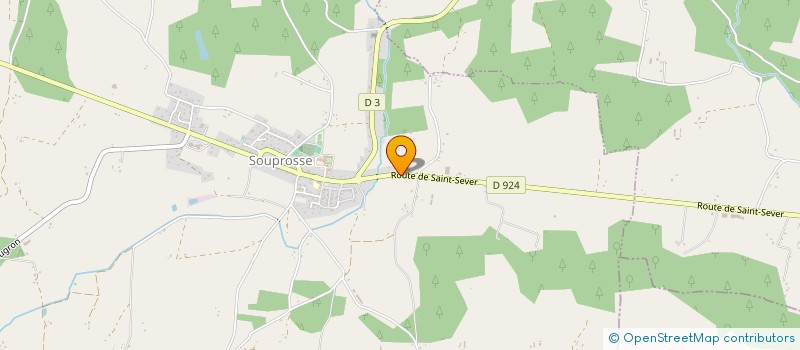localisation de l'entreprise DARRIOT BIBES à SOUPROSSE
