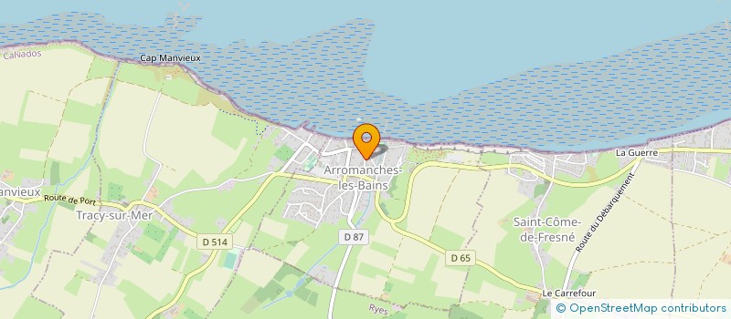 localisation de l'entreprise DARRO  ARROMANCHES-LES-BAINS