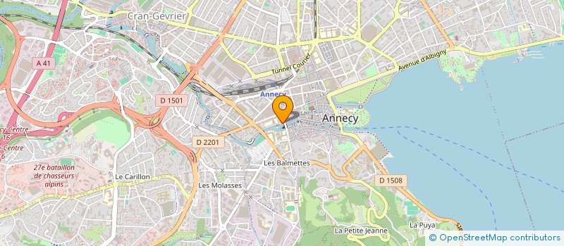 localisation de l'entreprise DARRON à ANNECY