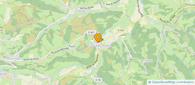 localisation de l'entreprise DARROUY  ESCOUBES-POUTS