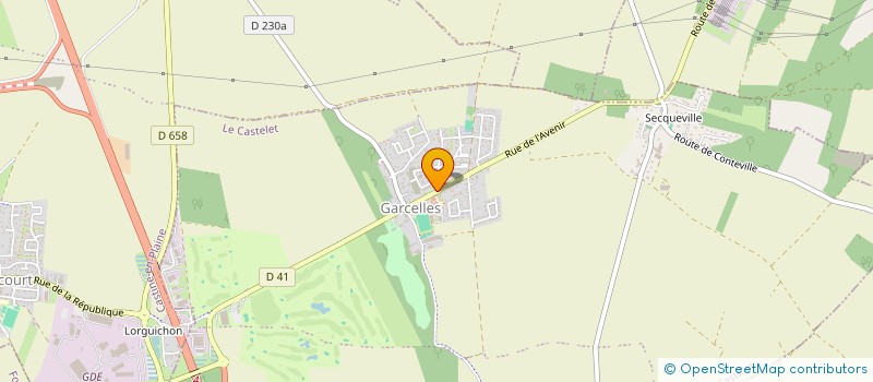 localisation de l'entreprise DARS HERVE  LE CASTELET