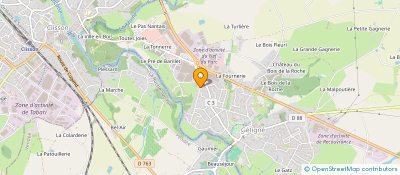 localisation de l'entreprise DARSAN  GETIGNE