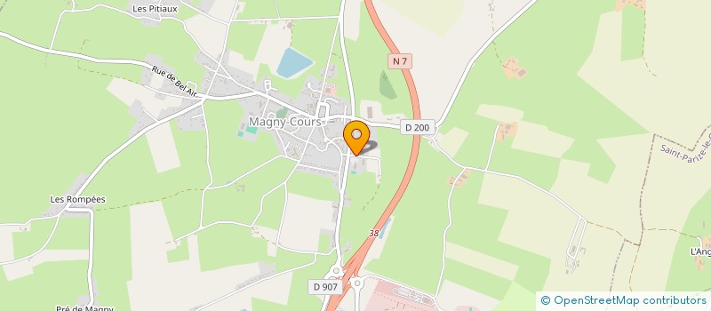 localisation de l'entreprise DARSHANA  MAGNY-COURS