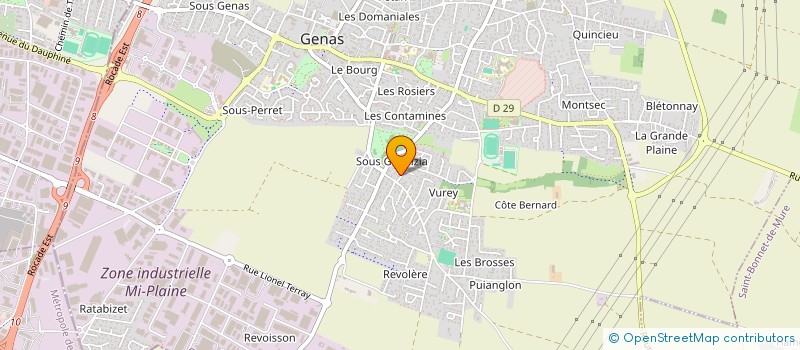 localisation de l'entreprise DARSONVAL  GENAS