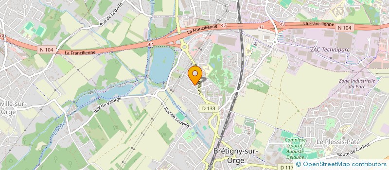 localisation de l'entreprise DARSOR  BRETIGNY-SUR-ORGE