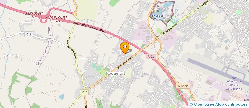 localisation de l'entreprise DART IMMO  ROQUEFORT