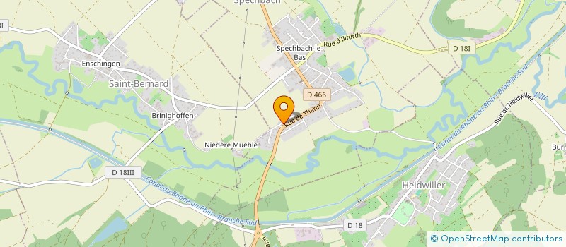 localisation de l'entreprise DART'S CLUB 68  SPECHBACH