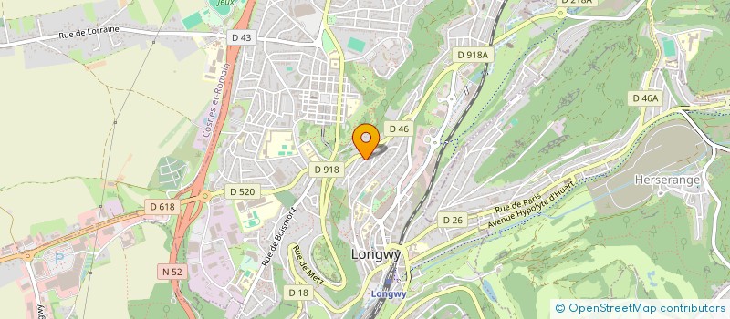 localisation de l'entreprise DARTEIN RESIDENCE à LONGWY