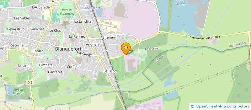 localisation de l'entreprise DARTESS EMBOUTEILLAGE ET CONDITIONNEMENT à BLANQUEFORT
